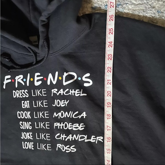 FRIENDS TV Show Hoodie Black Sweatshirt - Picture 9 of 10